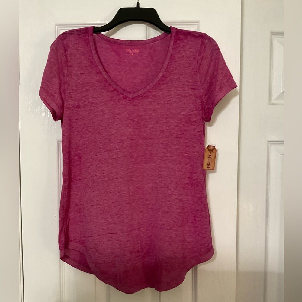 Mudd Pink Fitted Short Sleeve Tee
